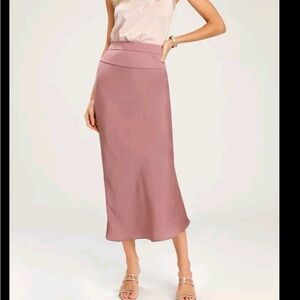 Free People Normani Bias Maxi Skirt in Pink